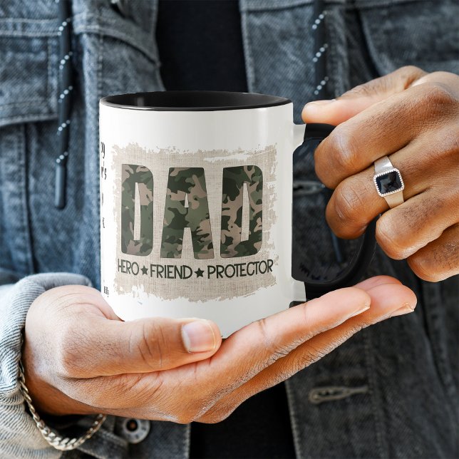 Taza Protector de amigos de camuflaje de DAD Hero (Subido por el creador)