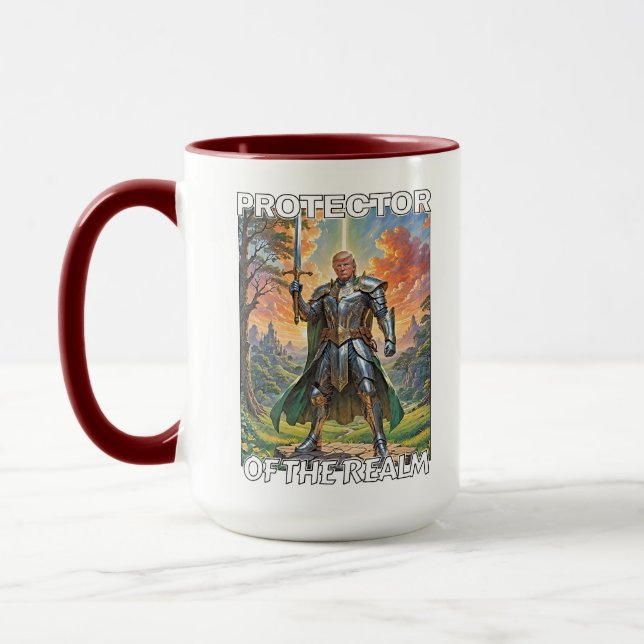 Taza Protector del Reino - Presidente Trump (Izquierda)