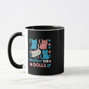 Taza Proteger a los niños Igualdad Trans Gatos LGBT