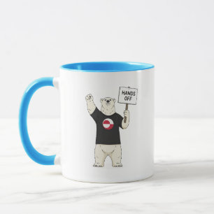 Taza Protesta por la no interferencia en Groenlandia co