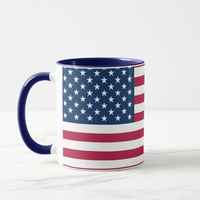 Taza Proud Americans | Large 15 oz American Flag Mug (Izquierda)