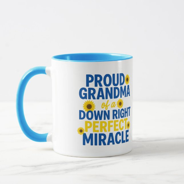 Taza Proud Grandma of a Down Right Perfect Miracle (Izquierda)