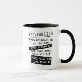 Taza proverbios 22:6 crianza de versos bibliales cristi
