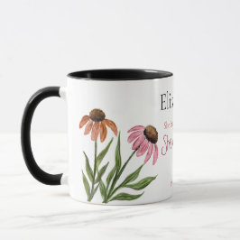 Taza Proverbios 31:25 Fuerza y Dignidad Fe Floral