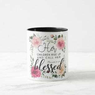 Taza Proverbios 31:28/Día de la Madre