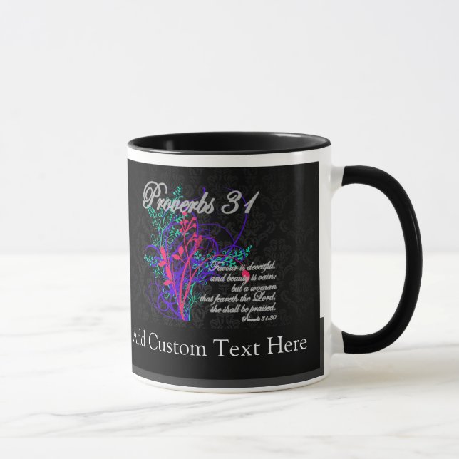 Taza Proverbios 31 mujeres cristianas bíblicas (Derecha)