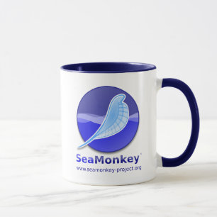 Taza Proyecto de SeaMonkey - logotipo vertical
