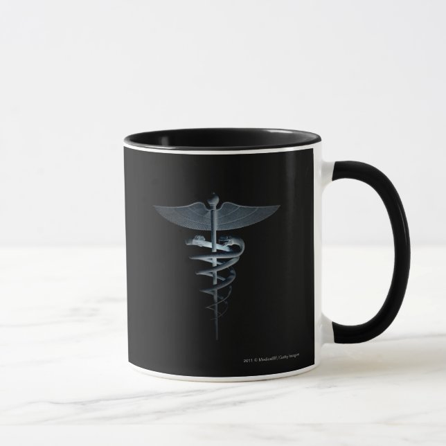 Taza Proyector en un caduceo médico (Derecha)
