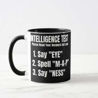 Taza Prueba De Inteligencia Di Oye Map Ness