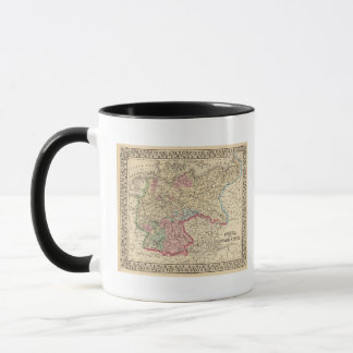 Taza Prusia, mapa de Estados alemanes de Mitchell