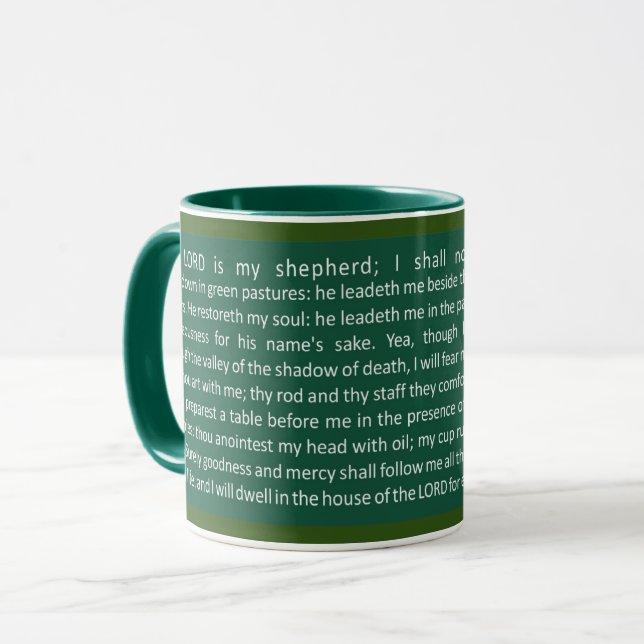 Taza Psalms 23 (Eng) Coffee Mug (Anverso izquierdo)
