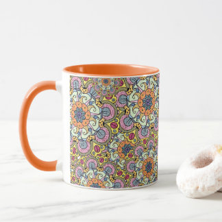 Taza Psicodelia Floral Mandala