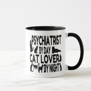 Taza Psiquiatra Cat Lover
