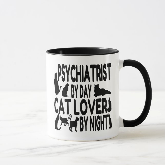 Taza Psiquiatra Cat Lover (Derecha)