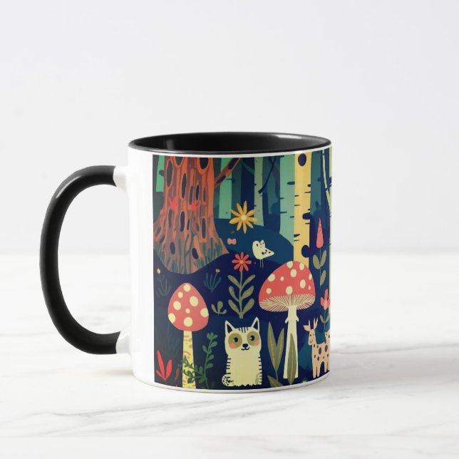 Taza Psycheldelic forest design (Izquierda)