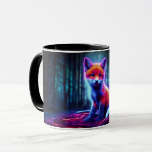 Taza Pterozoide luminescente de madera oscura profunda