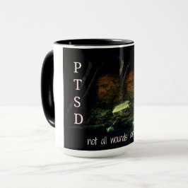 Taza PTSD No todas las heridas son visibles Bebidas Mug