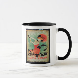 Taza Publicidad de poster "Pur Champán", de Damery, E