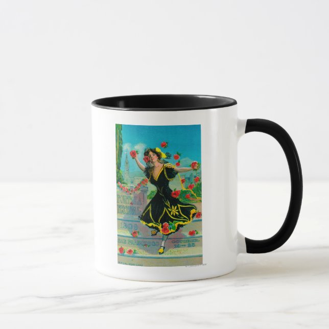 Taza Publicidad del Festival Portola (bailarina) (Derecha)
