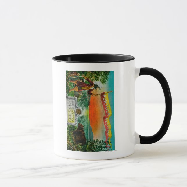 Taza Publicidad del Festival Portola (explorador) (Derecha)
