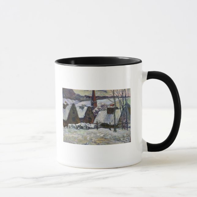 Taza Pueblo bretón debajo de la nieve, 1894 (Derecha)