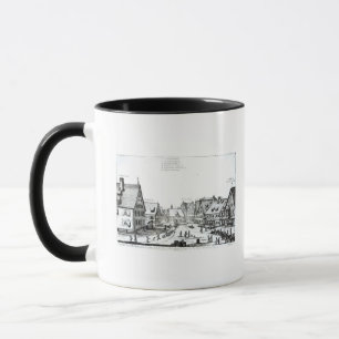 Taza Pueblo con mercado alemán, 1704