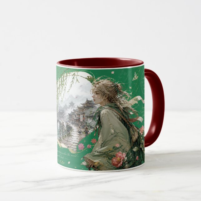 Taza pueblo histórico junto al río. (Anverso derecho)