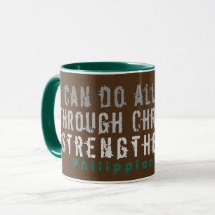 Taza Puede hacer todas las cosas Scripting Mug Brown