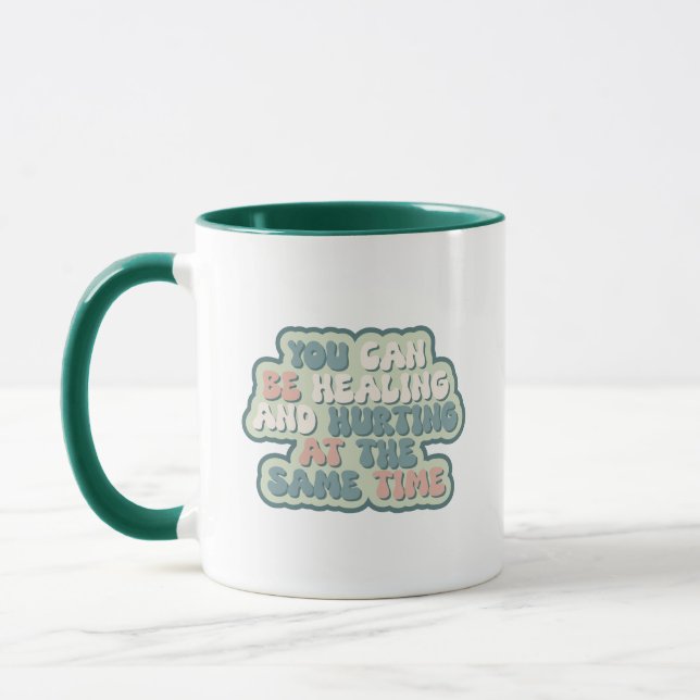 Taza Puedes estar sanando y lastimado al mismo tiempo (Izquierda)