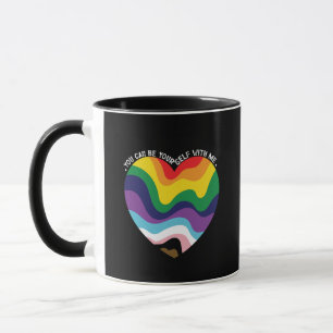 Taza Puedes ser tú mismo conmigo LGBT Transexual Gay