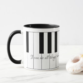 Taza Puedo hacer todas las cosas a través de Cristo con