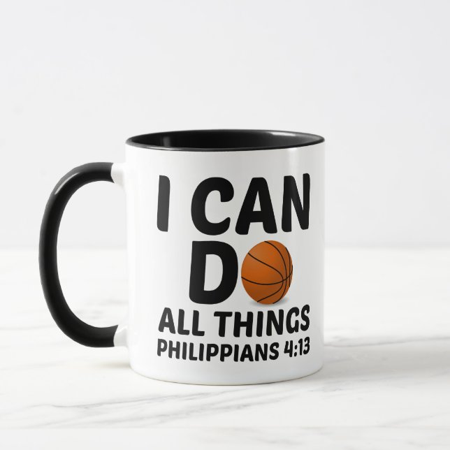 TAZA PUEDO HACER TODAS LAS COSAS BALONCESTO (Izquierda)