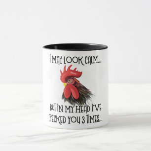 Taza Puedo Parecer Tranquilo Pero En Mi Cabeza... Tres