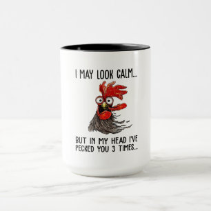 Taza Puedo parecerme tranquilo, pero mi cabeza te he re