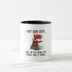 Taza Puedo parecerme tranquilo pero te he recogido 3 ve