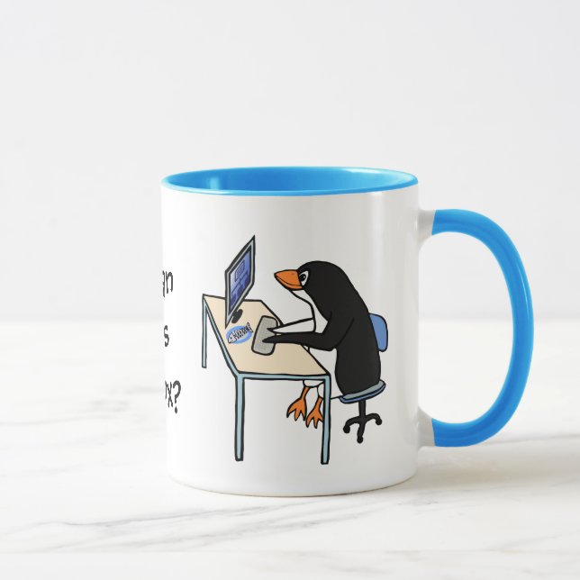 Taza ¿Puedo tengo Linux? (Derecha)
