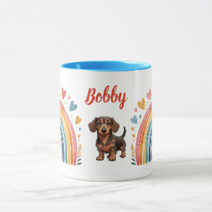 Taza Puente arcoiris de fango olvidadizo no-me-memorial
