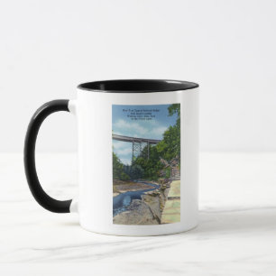 Taza Puente central de RR de Nueva York, la escalera de