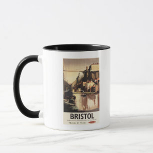 Taza Puente colgante y barcos de Clifton