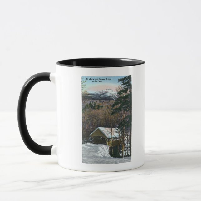 Taza Puente cubierto en flume en invierno (Izquierda)