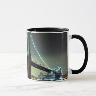 Taza Puente de Brooklyn en el puente de Manhattan de la