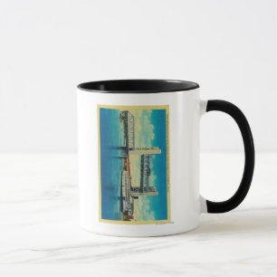 Taza Puente de la torre elevado para el río Sacramento
