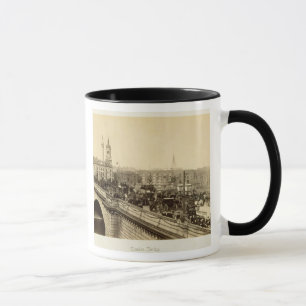 Taza Puente de Londres, c.1880 (foto de la sepia)