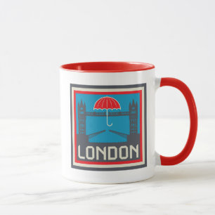 Taza Puente de Londres con el paraguas
