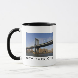 Taza Puente de Manhattan el río East Ciudad de Nueva