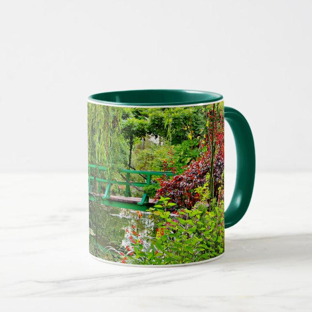 Taza Puente de Monet, jardín de Monet, Verde, Giverny