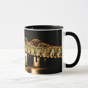 Taza Puente de Natchez-Vidalia - resplandor de oro
