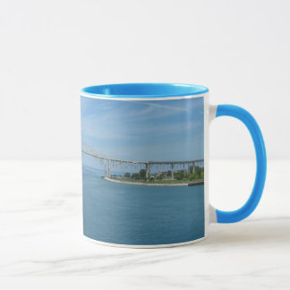 Taza Puente del agua azul, puerto Huron, MI Sarnia,