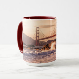 Taza Puente Golden Gate de la playa del panadero