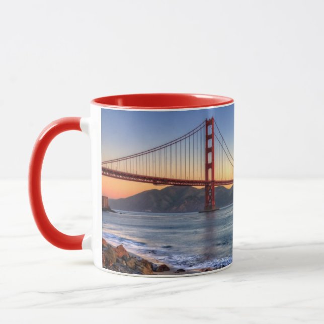 Taza Puente Golden Gate del rastro de San Francisco Bay (Izquierda)
